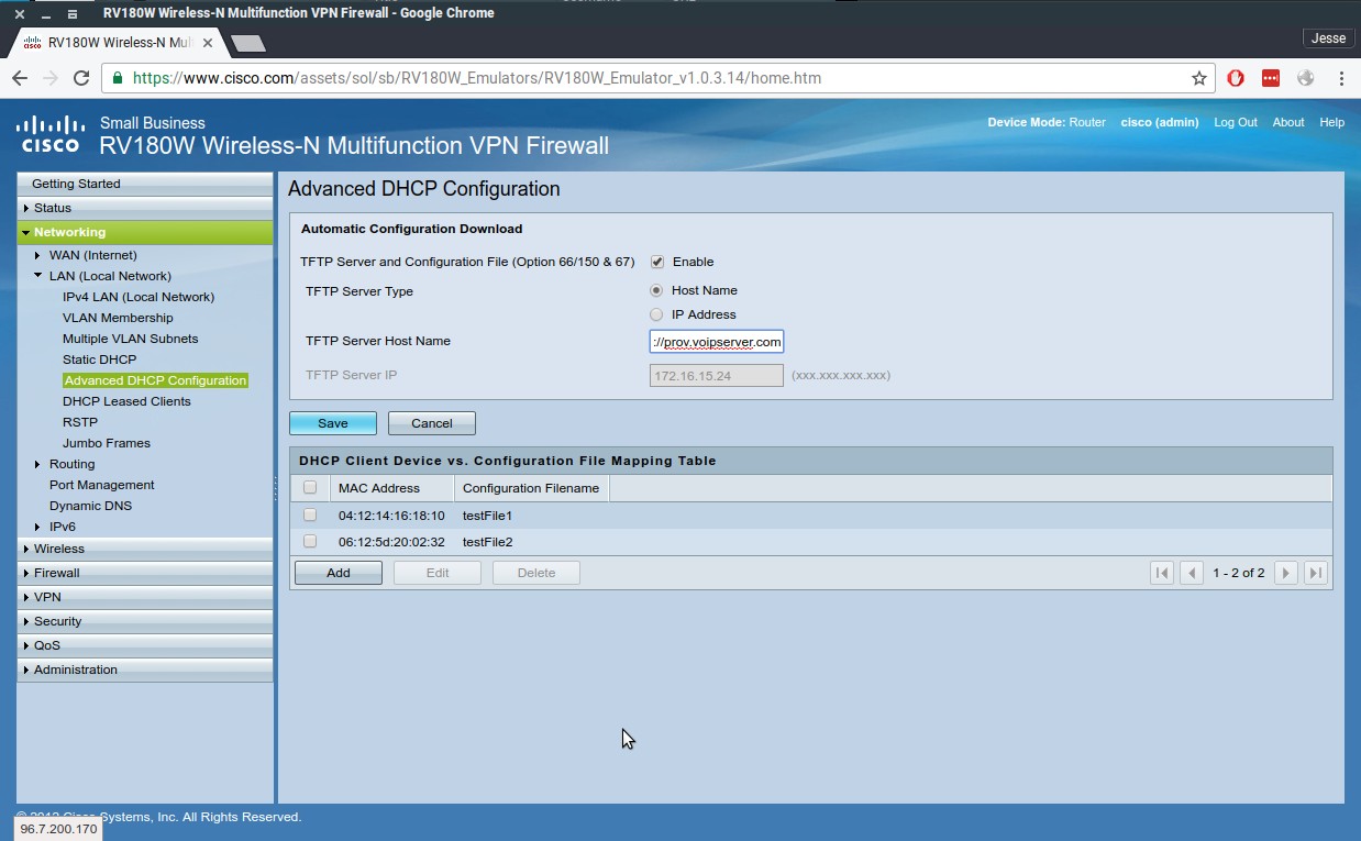 Mikrotik configuration